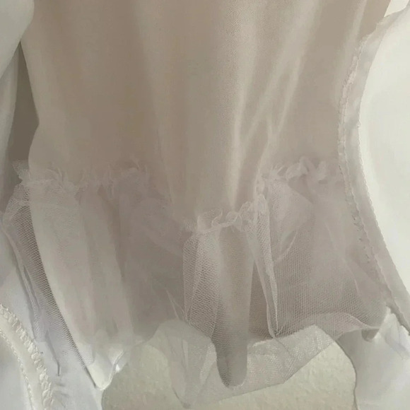 🆕B.Darlin A-Line Scoop Short Gold Sequin Ivory Dress 3/4🆕 - Picture 11 of 14